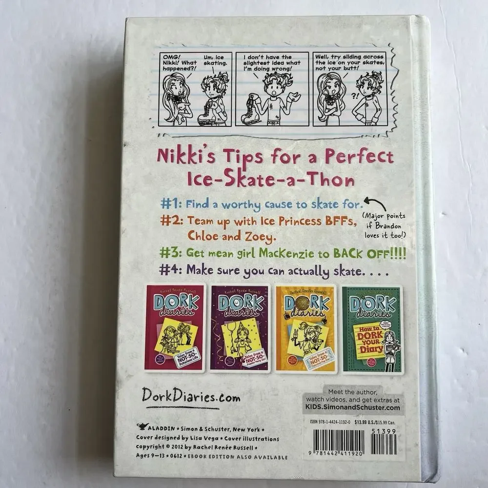 Dork Diaries 4 Tales from a Not So Graceful Ice Princess Hardcover Rachel Renee